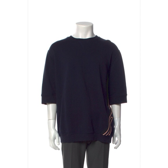 HERMES Men's Navy Sweater Shirt - Picture 3 of 8